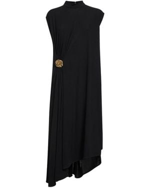 Bottega Veneta Crepe Viscose Jersey Dress - Black