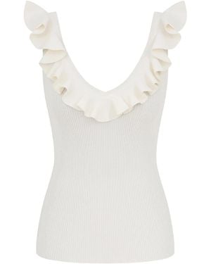 Zimmermann Awaken Ribbed Top - White