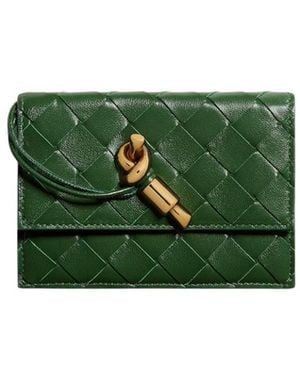 Bottega Veneta Andiamo Zipped Card Case - Green