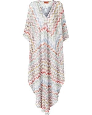 Missoni Zigzag Woven Maxi Dress - White