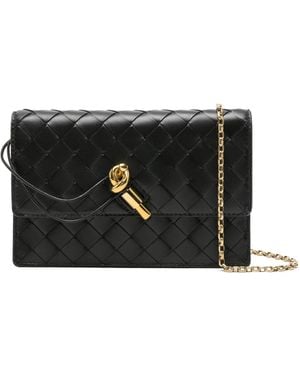 Bottega Veneta Intrecciato Clutch Bag - Black