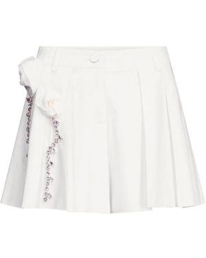 Area Rosette Shorts - White