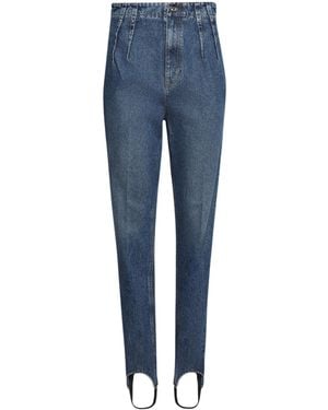 Mugler Pleated Trousers - Blue