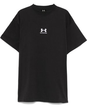 Balenciaga Under Amour Mock Neck S/S T-Shirt in Blue for Men