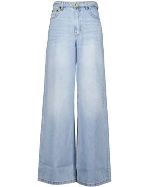 Zimmermann Indra Wide-leg Jeans - Blue
