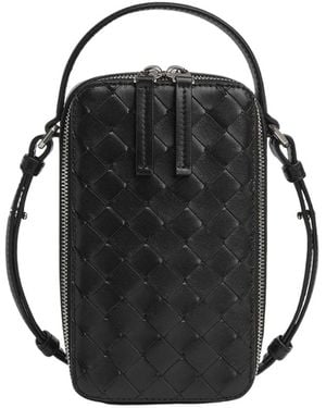 Bottega Veneta Getaway Phone Pouch - Black