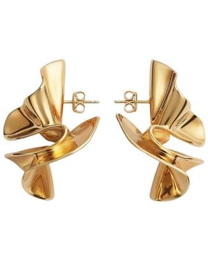 Bottega Veneta Large Anemone Earrings - Metallic