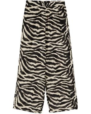 Ermanno Scervino Printed Cotton Pants - White