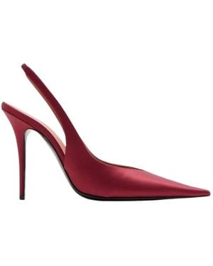 AMINA MUADDI Anok Sling 105 Wine Satin - Pink