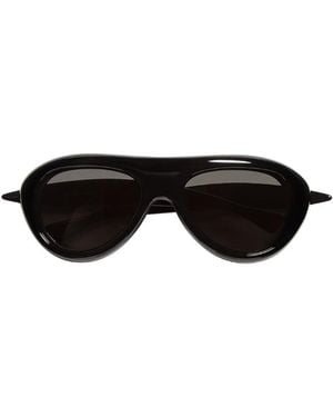 Bottega Veneta Sardine Aviator Sunglasses - Black