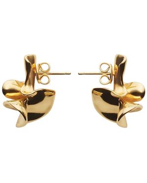 Bottega Veneta Small Anemone Earrings - Metallic