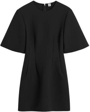 TOTEME Sculptural Short Dress Black