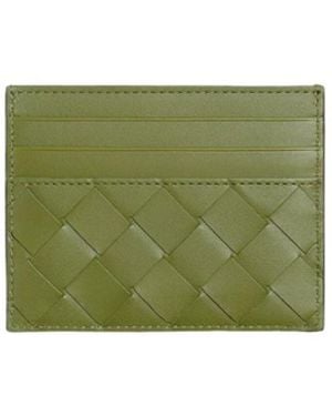 Bottega Veneta Intrecciato Credit Card Case - Green