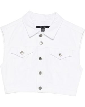Ksubi Buttoned Trucker Vest - White