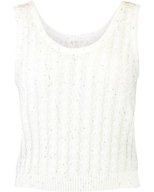 Brunello Cucinelli Knitted Vest - White