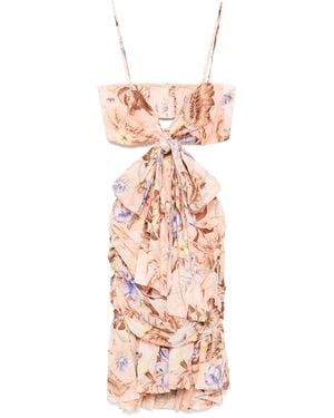 Zimmermann Coco Bow Front Mini Dress - White