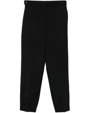 Lanvin Straight Leg Trousers With Concealed Fly - Black