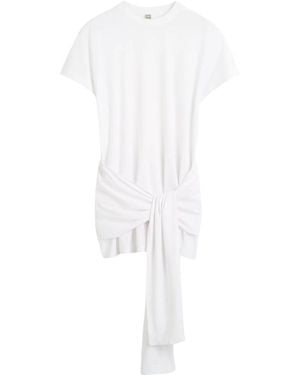 TOTEME Tie-waist Jersey Top White