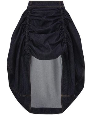 Zimmermann Rebellion Denim Midi Skirt - Blue