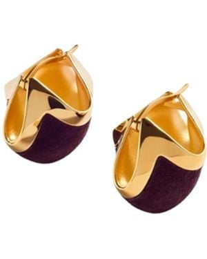 KHAITE Medium Lotus Earrings - White