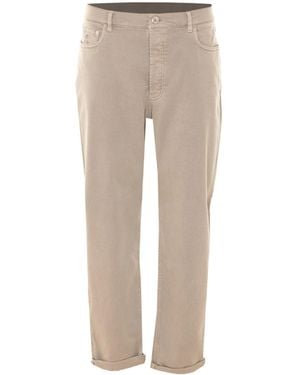 Brunello Cucinelli Freddo Cuffed Trousers - Natural