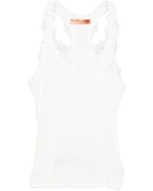 Ermanno Scervino Lace-detail Top - White