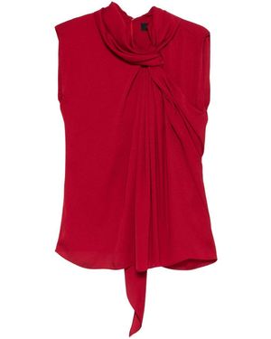 Lanvin Draped Blouse - Red