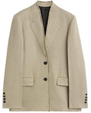 TOTEME Raw Lapel Jacket Beige - Natural