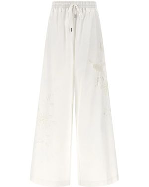 Ermanno Scervino Lace-insert Trousers - White