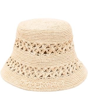 Zimmermann Raffia Bucket Hat - Natural