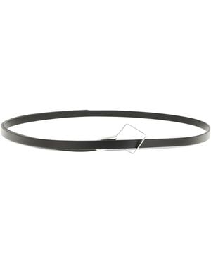 The Row Rhombe Leather Belt - White