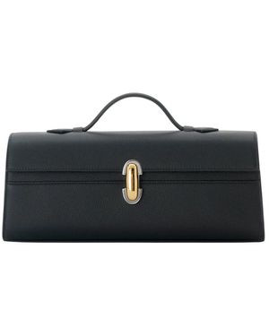 SAVETTE Slim Symmetry Pochette In Milled - Black