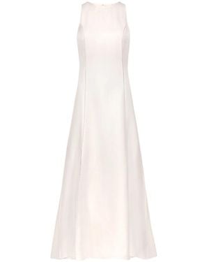 Loulou de Saison Iraka Silk Twill Dress - White
