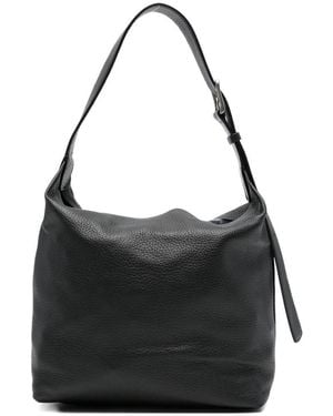 The Row Isa Buckle-fastening Leather Shoulder Bag - Black