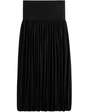 TOTEME Soft Gathered Skirt - Black