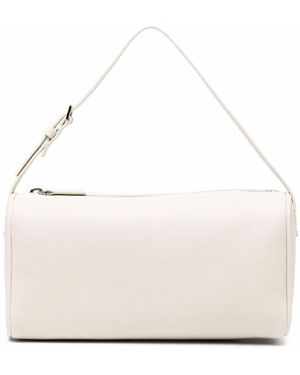The Row White Leather 90s Leather Shoulder Bag - Natural