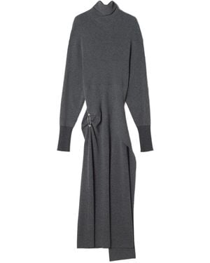 Lanvin Asymmetrical Midi Dress - Grey