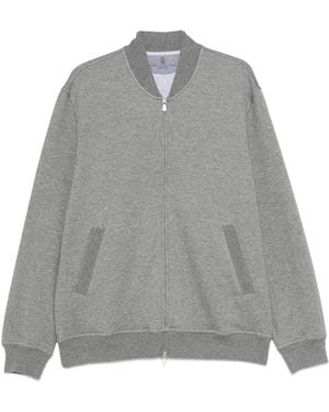 Brunello Cucinelli Zip-up Jumper - Grey