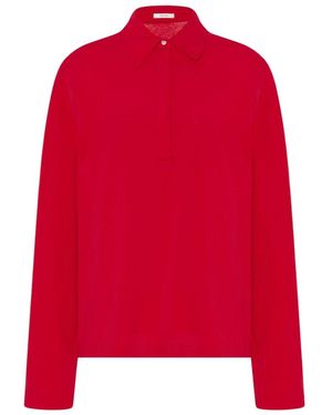 The Row Roddie Top In Cotton - Red