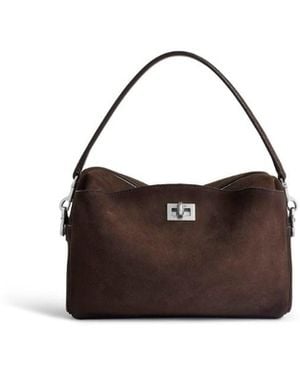 Balenciaga Rodeo Camera Bag In Light Espresso - Brown