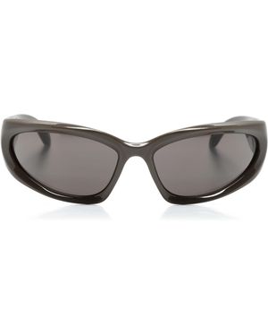 Balenciaga Swift Oval Sunglasses in Black | Lyst Balenciaga Swift Oval Sunglasses in Black | Lyst