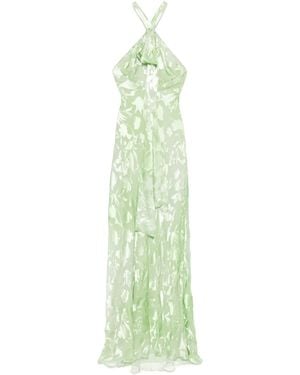 Ermanno Scervino Jacquard Maxi Dress - Green