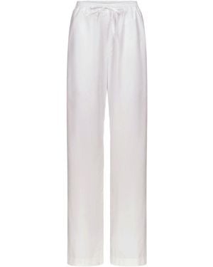 Loulou de Saison Sero Lds Cotton Poplin Trousers - White