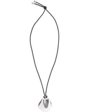KHAITE Medium Lotus Pendant Necklace - Metallic