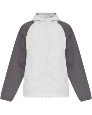 Balenciaga Zip-up Hooded Jacket - Gray