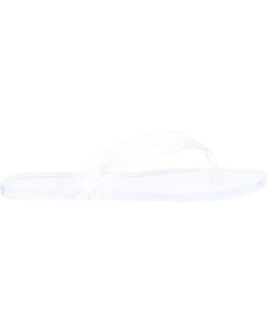 Ancient Greek Sandals Transparent-design Flip Flops - White