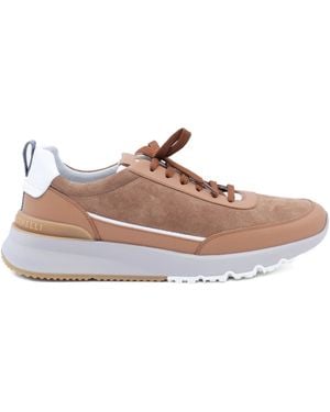 Brunello Cucinelli Suede Leather Sneakers - Brown