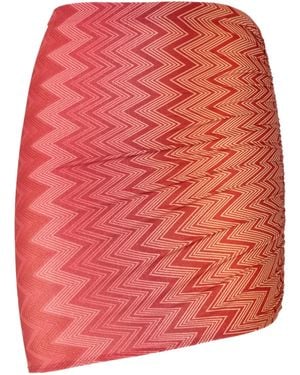 Missoni Zigzag-print Beach Cover-up - Red