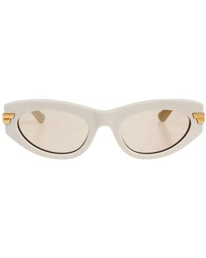 Bottega Veneta Cat Eye Frame Sunglasses - Natural