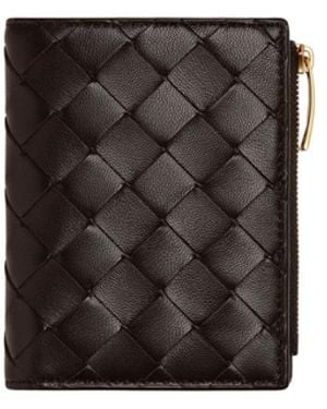 Bottega Veneta Intrecciato Small Bi-fold Wallet - White